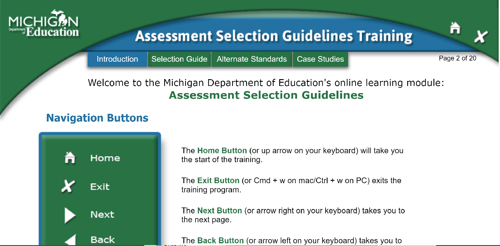 Michigan Resource 1: Assessment Selection Guidelines Training 