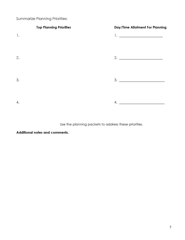 Planning Guide, page 5
